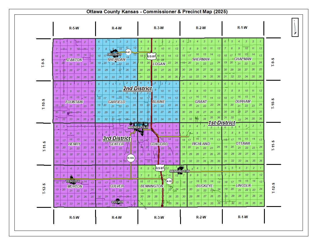 OttawaCoKS CommDistrictsPrecinctMap2025